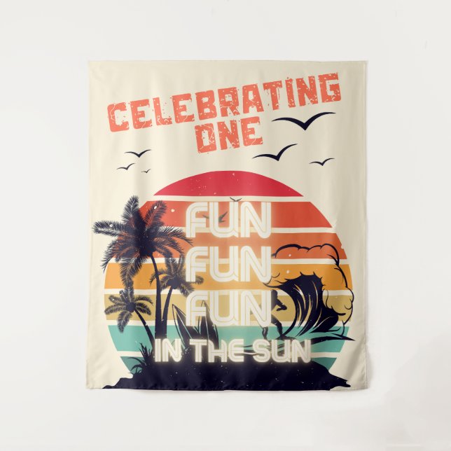 Uno en el Sol, Cumpleaños de Beach Boys Tapiz (Anverso)