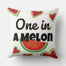 Uno en un Cojín decorativo Melón: Dulces vibracion