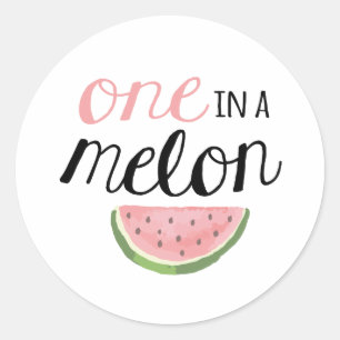 Uno en un Melón, primer Pegatina de cumpleaños