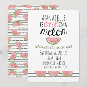 Uno en un Melón, primera invitación de cumpleaños
