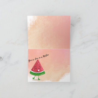 Uno en un Melón: Tarjeta de agradecimiento