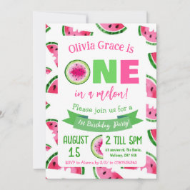 UNO en una invitación de cumpleaños de melón, sand