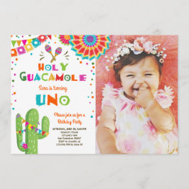 Uno Fiesta Primera Invitación de cumpleaños Fiesta