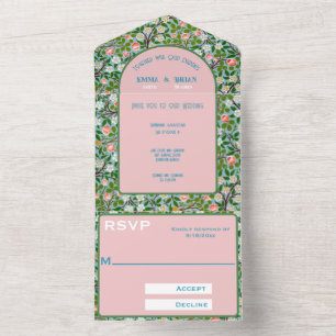 Uno Florecimiento de primavera todo en una invitación 