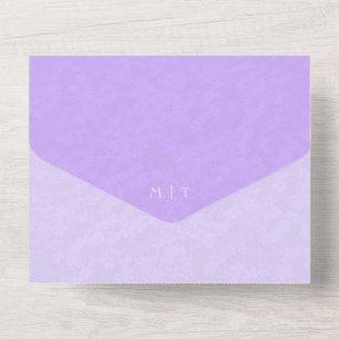Uno Foto Todo en una boda Lilac Invitación Código QR