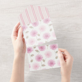 Uno Invitación de Boda Elegante Rosas Rosadas Todo en 