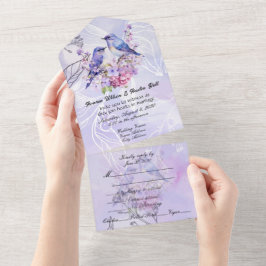 Uno Lilas y Azulejos  Todo en una Invitación