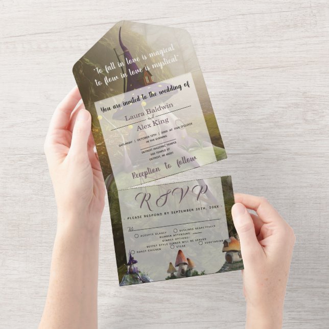 Uno Mystical ・ Invitación a todo en una boda (desgarro)