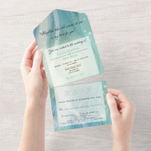 Océano ・ Invitación a todo en una boda