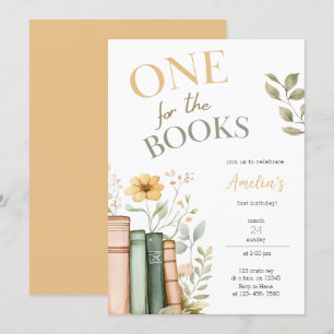 Uno Para La Invitación Del Primer Cumpleaños De Lo
