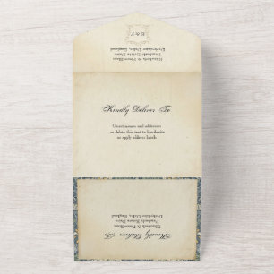 Uno Regency Era Boda Todo En Una Invitación