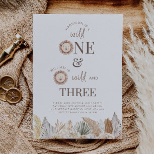 Uno salvaje y tres salvajes invitación conjunta