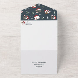 Uno Santa Dog - Felices Howlidays Invitación Todo en U