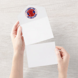 Uno Ya ˈ hora de que volvamos a la invitación todo en 