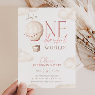 UNOMaravilloso Mundo Invitación a Cumpleaños