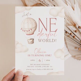 UNOMaravilloso Mundo Invitación a Cumpleaños