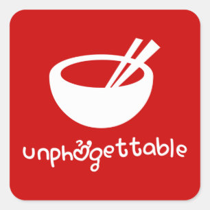 Unphở gettable Square Pegatina