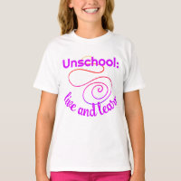 Unschool vive y aprende camiseta de Chica Swily