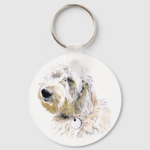 Unta con mantequilla el llavero de Labradoodle