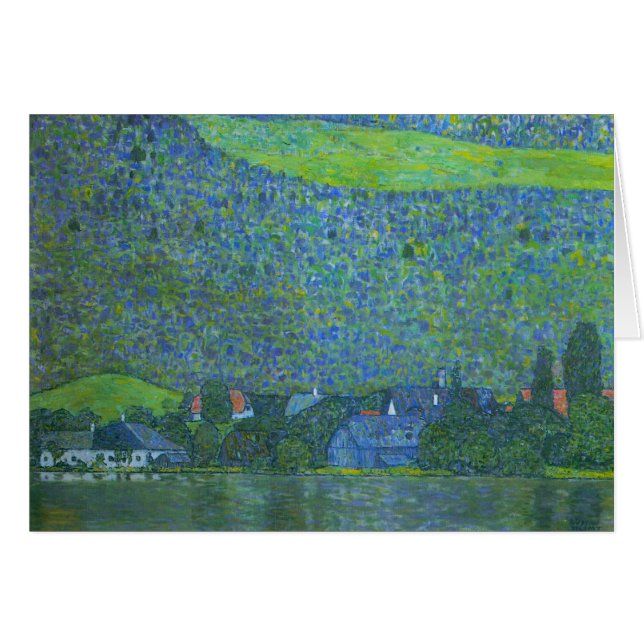 Unterach en Attersee by Klimt, un antiguo Art Nouv (Anverso (Horizontal))