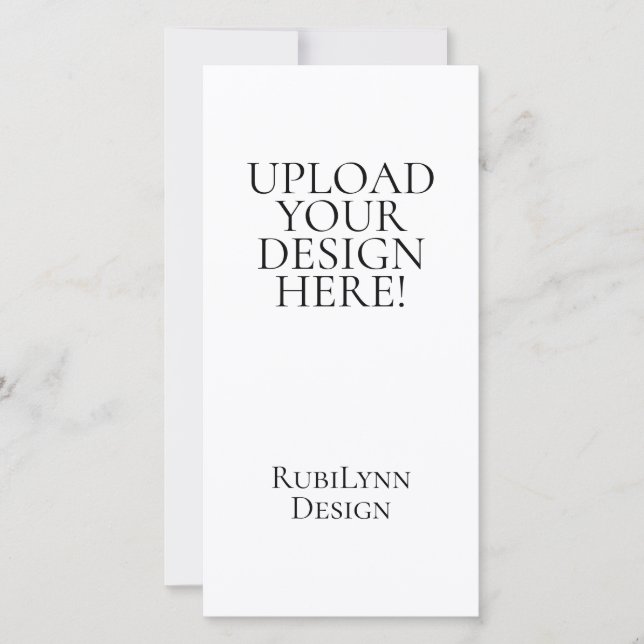 Upload Your Design Here 4x8" Menu Card (Anverso)