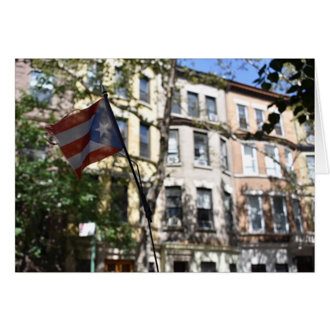 Upper West Side NYC Orgullo Puertorriqueño Nueva Y (Anverso (Horizontal))