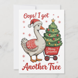 Ups, conseguí otro ganso de árbol Navidad Xmas