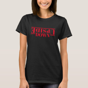 Upside-down camiseta negra del  