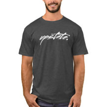 Upstate camiseta negra para hombre del rasguño de