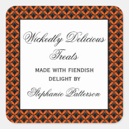 Uptown Glam Fancy Halloween Baking Pegatinas