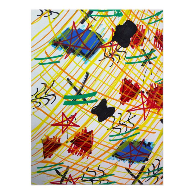 Urban Abstract Graffiti Poster | Untitled (Anverso)