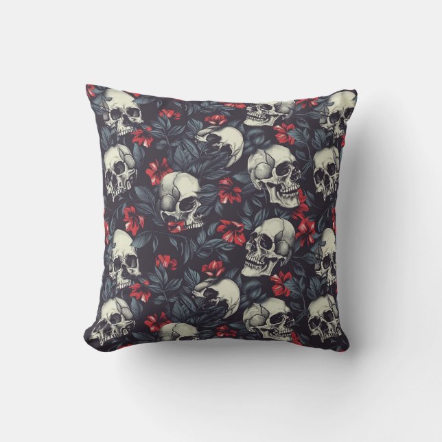 Urban Art Skull Pillow Design, cojin (Anverso)