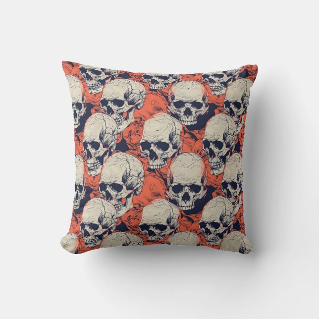 Urban Art Skull Pillow Design, cojin B19 (Anverso)