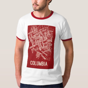 Urban Rebel Camiseta Ringer Rojo Sketch – Columbia
