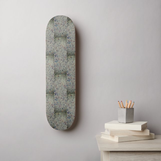 Urban Rustic Cityscape Skateboard (Arte de la pared)