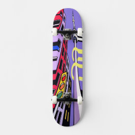 Urban Vibes Skateboard – Diseño urbano de arte pop