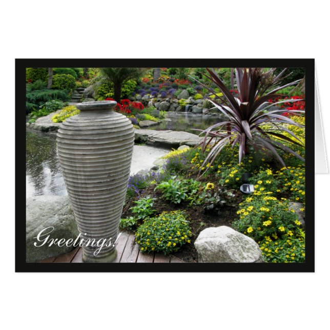 Urn de hormigón en Jardín con marco ajustable (Anverso (Horizontal))