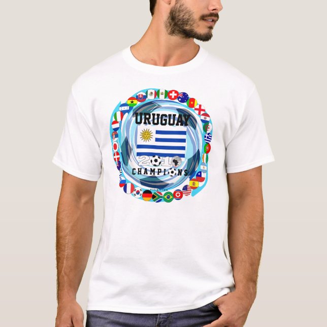 Uruguay defiende la camiseta 2010 del mundial 2 (Anverso)