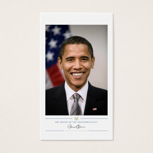 US President Elect Barack Obama  (Frente)