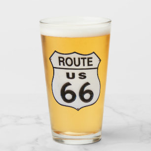 US Route 66 Vidrio para beber pinzas