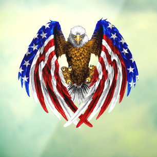 US Spyder Ryders - Calcomanía Bandera Águila