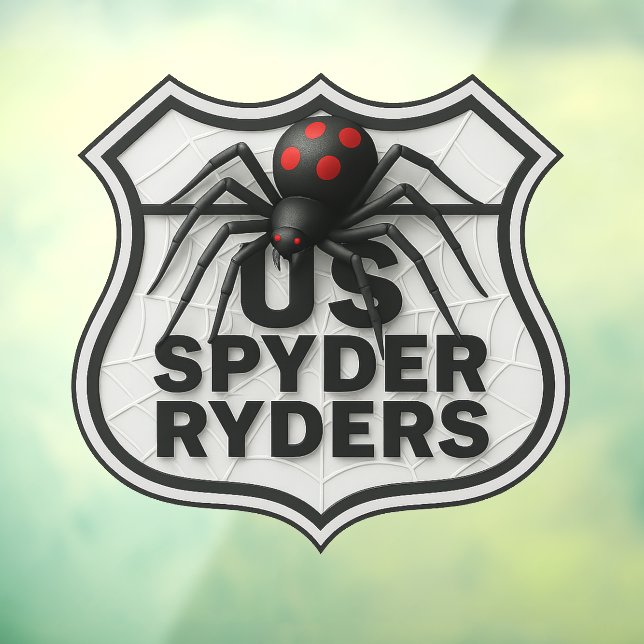 US Spyder Ryders - Calcomanía Escudo Abstracto (Hoja 3)
