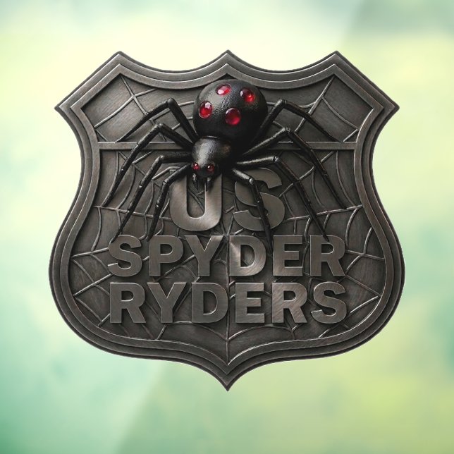 US Spyder Ryders - Calcomanía Escudo Abstracto Osc (Hoja 3)