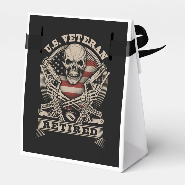 US Veteran Retirada Caja de Regalos DD-214 (Reverso)