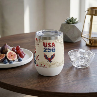 USA 250 Aniversario Águila Patriótica Orgullo Vint