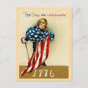 USA 4 de julio postal