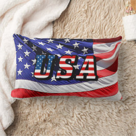 USA - Almohada de lanzamiento de bandera americana