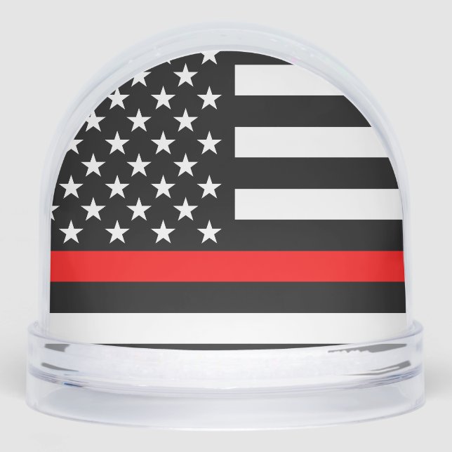 USA Flag Thin Red Line Symbolic Memorial on a (Anverso)