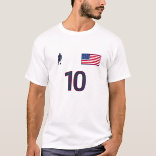 USA Nr. 10 - Equipo de fútbol - Estilo Jersey - Ba