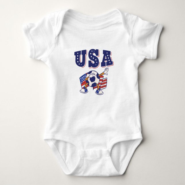 USA Soccer Fan Jersey Shirt American Flag (Anverso)